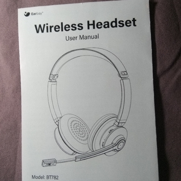 Earbay Wireless Headset with Microphone - Blue - Picture 3 of 3